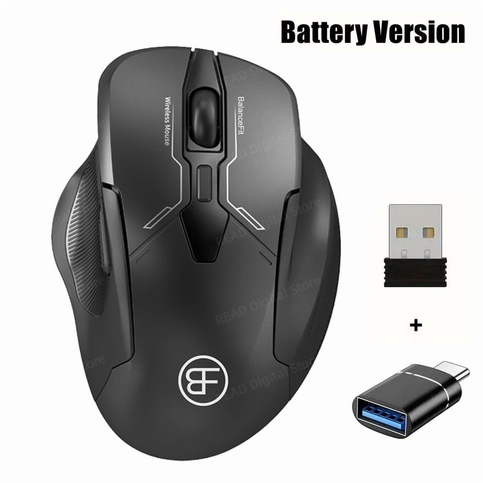 Wireless Gaming Mouse 2.4G Ergonomic Cordless Mouse with USB Receiver Computer Mouse with 6 Buttons for Laptop PC Computer