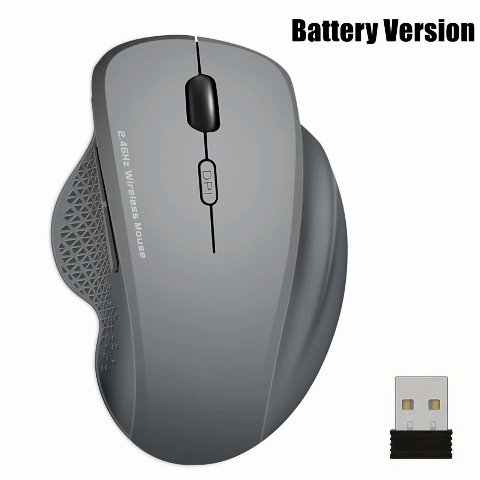 Wireless Gaming Mouse 2.4G Ergonomic Cordless Mouse with USB Receiver Computer Mouse with 6 Buttons for Laptop PC Computer