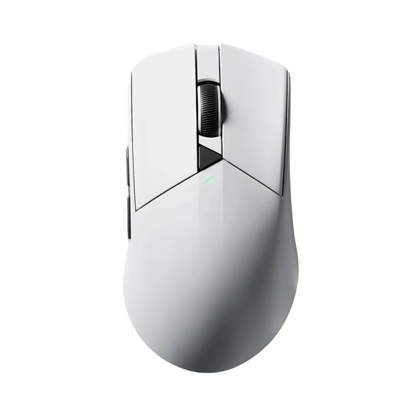 Wireless Gaming Mouse, 61g Ultra Lightweight Tri-Mode Mouse, 1K Polling Rate, Bluetooth, 2.4G & USB-C Wired, Rechargeable Ergonomic Mouse for PC, Laptop, FPS Gaming & Home Office, White