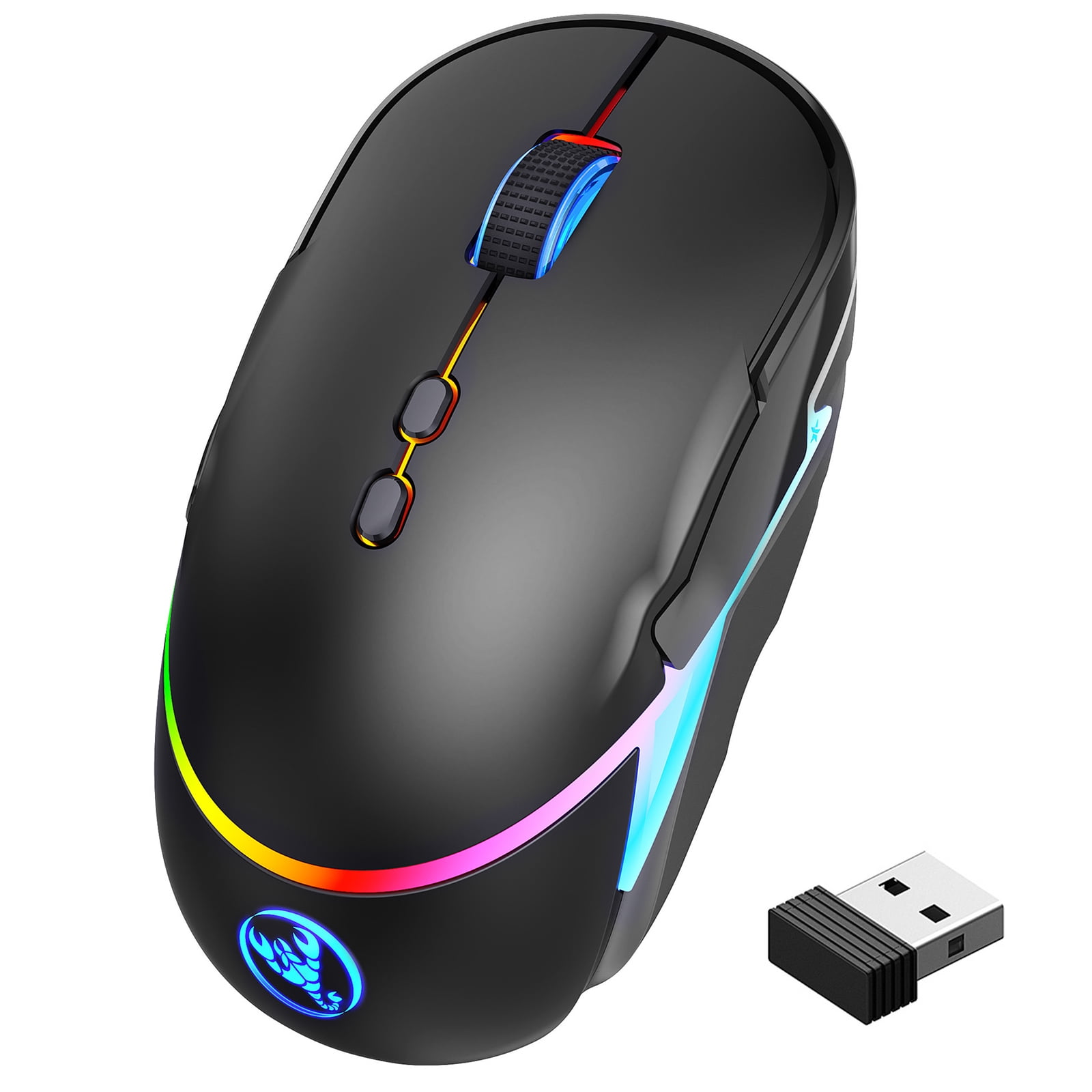EEEKit Ultra Compact 3-Button USB Mouse, Black, 3 x 1.57 x 0.98 in