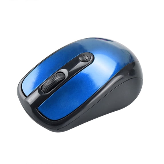 Wireless Gaming Mouse, for PC Laptop, 2.4GHz Ergonomic Optical Mouse with 6 Buttons Wireless Mouse, 2000 DPI Adjustable, 10m Range, Portable for Travel and Work,Dark Blue