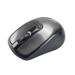 Wireless Gaming Mouse, for PC Laptop, 2.4GHz Ergonomic Optical Mouse with 6 Buttons Wireless Mouse, 2000 DPI Adjustable, 10m Range, Portable for Travel and Work,Gray