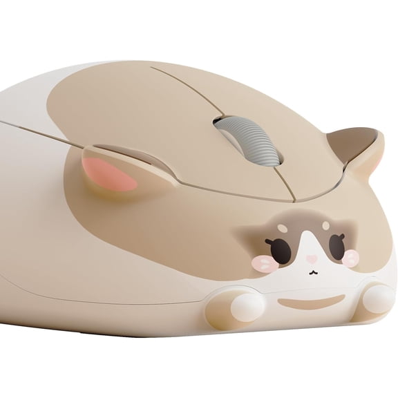 Wireless Gaming Mouse Ragdoll Cat 2.4G GHz with a USB Receiver Cute Optical Cordless Cartoon Mice for Computer/Laptop/Desktop/PC Compatible Mac/Win