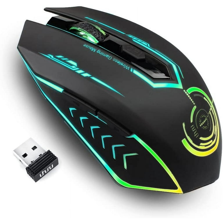 Wireless Gaming Mouse up to 10000 DPI UHURU Rechargeable USB PC Computer Mouse