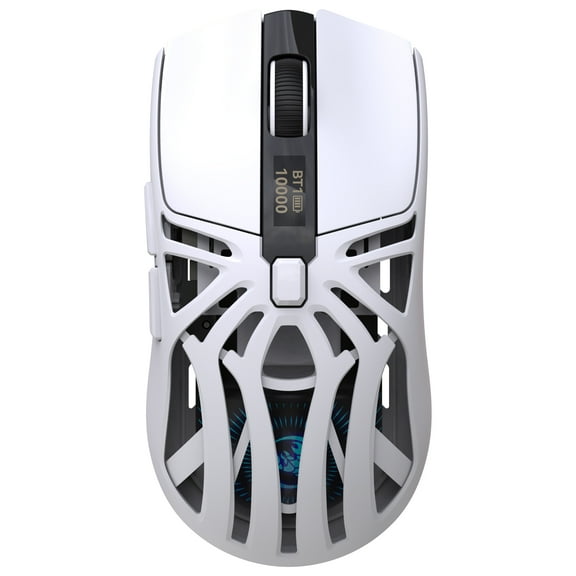 Wireless Gaming Mouse with RGB Lighting, Rechargeable Battery, Three-Mode Mouse, USB Plug & Play, Right-Handed Comfort