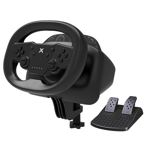 Wireless Gaming Racing Wheel – Compatible with Nintendo Switch, PC, PS4, PS3, iOS, Android, and Tablets