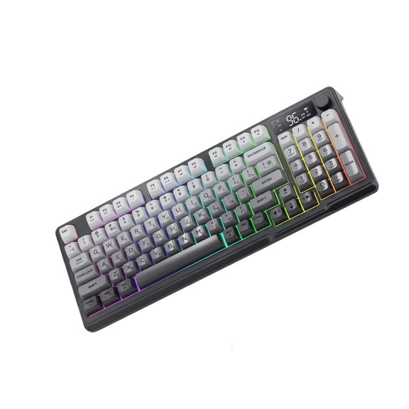 Wireless Gaming Russian Keyboard 2.4Ghz Bluetooth-Compatible Backlit Mechanical Keyboard With Screen For Gaming Desktop