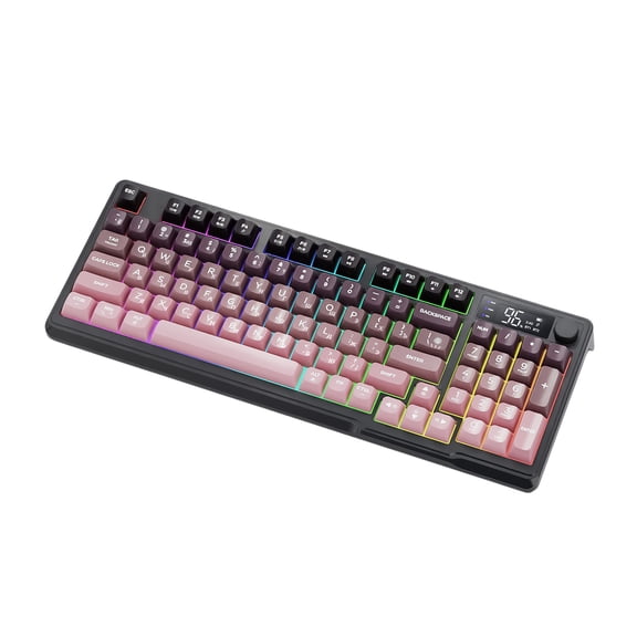 Wireless Gaming Russian Keyboard 2.4Ghz Bluetooth-Compatible Backlit Mechanical Keyboard With Screen For Gaming Desktop
