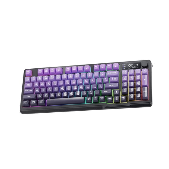 Wireless Gaming Russian Keyboard 2.4Ghz Bluetooth-Compatible Backlit Mechanical Keyboard With Screen For Gaming Desktop
