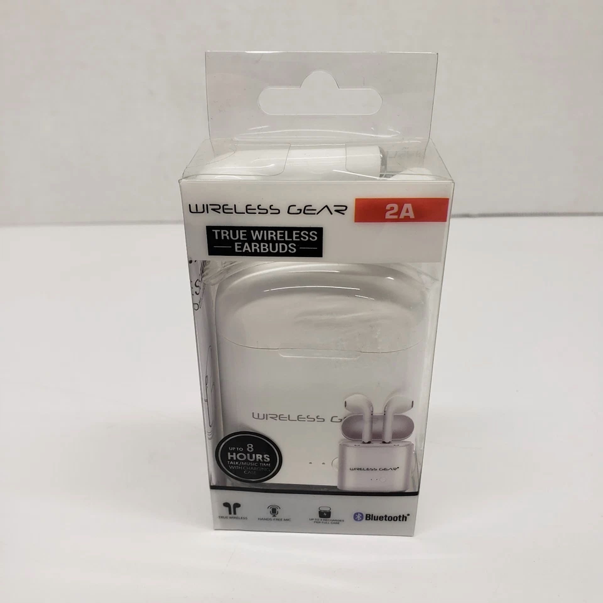 Wireless Gear Wireless Gear True Wireless Bluetooth Earbuds White Hands Free With ...