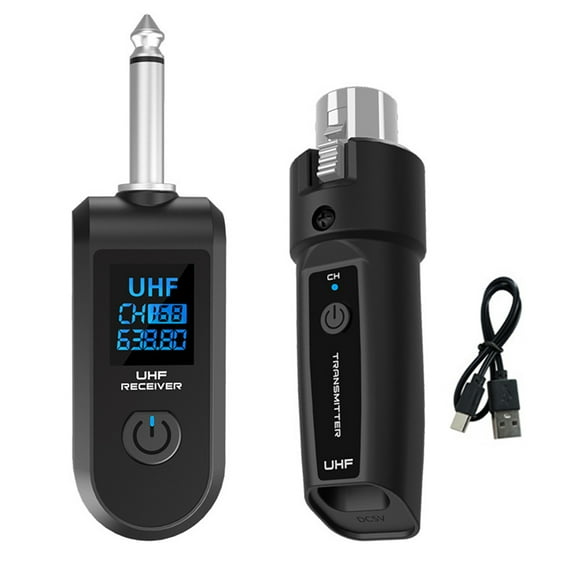 Wireless Guitar UHF XLR Adapter Transmitter Receiver Mic Set For Mic Audio Mixer TAPDRA Spare Part