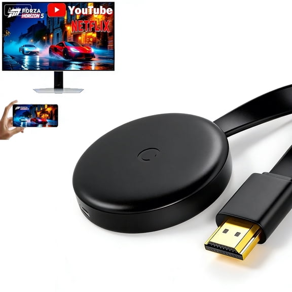 Wireless Display Adapter  Screen Mirroring, Supports Landscape and Portrait Mode, Compatible with Android and iOS