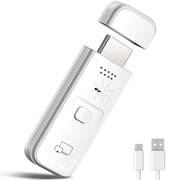 Wireless HDMI Transmitter and Receiver 2-in-1, Plug & Play No App No WiFi, 4K Decode 1080P Output, Screen Mirroring from Laptop PC Phone to TV Projector Monitor, Portable for Business Presentation
