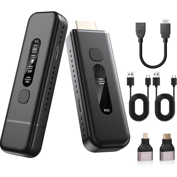 Combos Wireless HDMI Transmitter and Receiver, 1080p 60Hz, 164 ft Range, for TV, Projector and Laptop