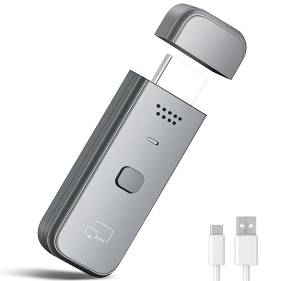 Wireless HDMI Transmitter and Receiver, Plug & Play Wireless Display Adapter, 4K Decoder & 1080P HD Output, Screen Mirroring from Laptop/PC/Tablet/Phone to TV, Projector, Monitor Enterprise-Friendly