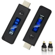 Wireless HDMI Transmitter and Receiver, 197FT/60M Extender, 4K Input 1080P Output, 2.4G/5G Plug and Play