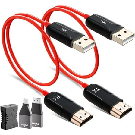 Wireless HDMI Transmitter and Receiver,Full HD 1080P HDMI Extender,Transmission Range up to 165 Feet,Support 2.4/5GHz Wireless Mirror Screen for Streaming Video/Audio/PC to HDTV/Projector