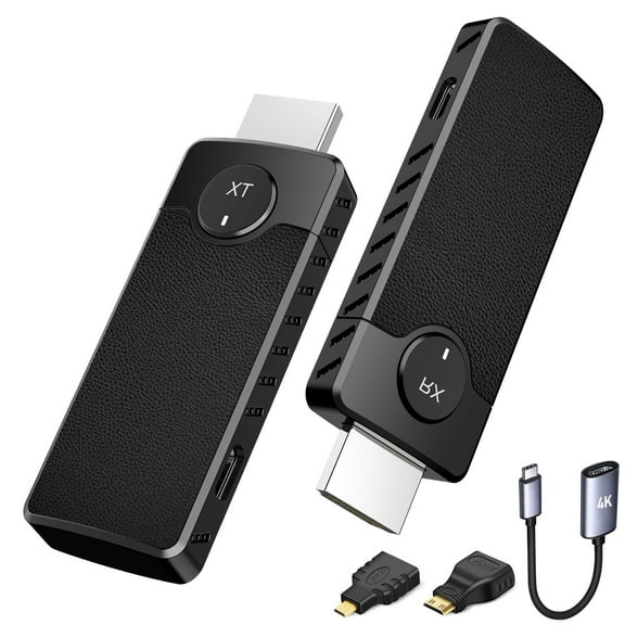 CHOCHI Wireless HDMI Transmitter and Receiver Kit, HDMI Adapter for 1080P Wireless Presentation Devices, Plug&Play, Suitable for laptop/camera/cable box/PS5/cell phone to monitor/projector/HDTV