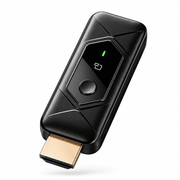 Wireless HDMI Transmitter and Receiver, Plug & Play HDMI Wireless Display Adapter, 4K Decode 1080P Output Screen Mirroring Kit for Laptop PC Phone to TV Projector Monitor