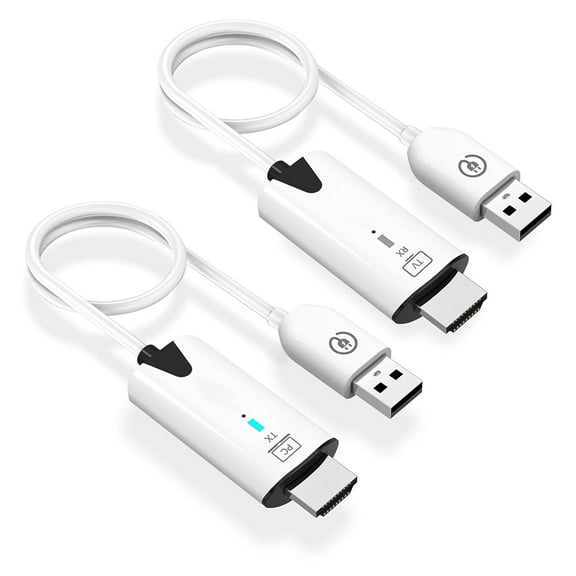 Wireless HDMI Transmitter and Receiver, Portable 1080P wireless HDMI extender 164FT/50M range for PC, Laptops, TV box, PS4/5 to project toTV/projector/monitor