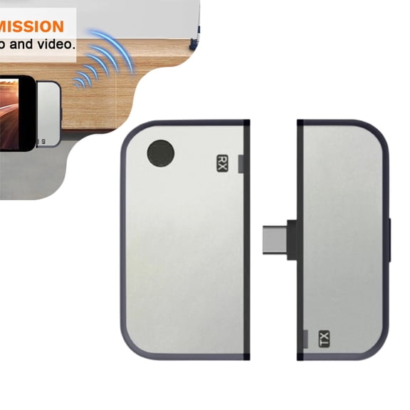 Wireless HDMI Transmitter and Receiver, 4K@30Hz Wireless HDMI Extender, No Driver Needed TX RX Adapter for Streaming from Phone to TV/Projector