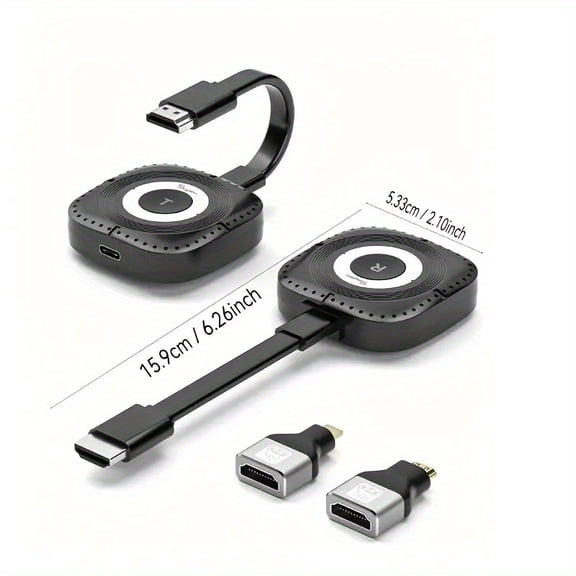 Wireless HDTV Transmitter and Receiver Kit, Wirelessly Transmit Native Video & Audio to Monitor