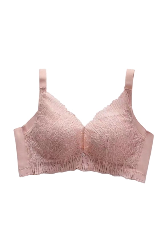 Wireless Hand Shaped Seamless Bra for Small with Delicate Lace Trim Comfortable Lift Support