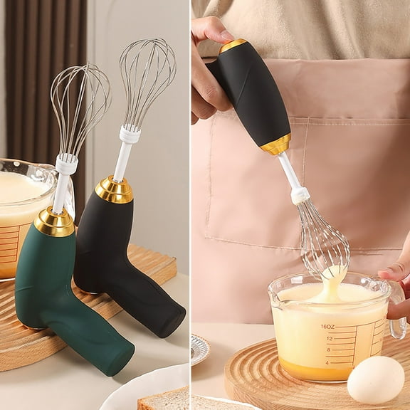 Wireless Handheld Cake and Cream Beater | 3-Speed Automatic Electric Mixer | USB Rechargeable | Portable Cordless Baking Whisk | Compact Space-Saving Kitchen Tool for Mixing and Whipping | Household
