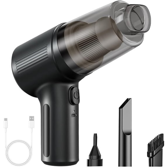 Wireless Handheld Car Vacuum Cleaner, Portable Cordless High Power Suction with Large-Capacity Battery, Multi-Attachment Kit for Home and Auto Interior Cleaning