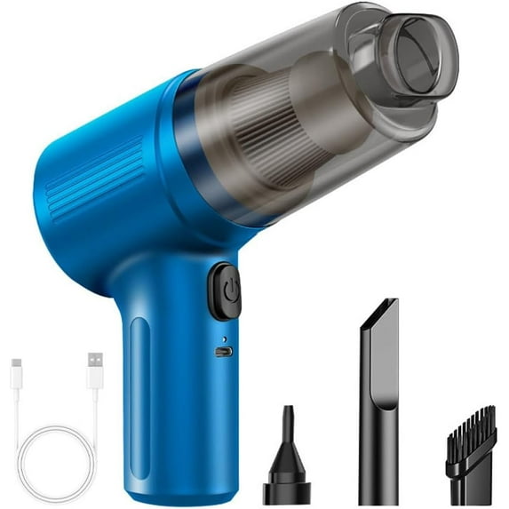 Wireless Handheld Car Vacuum Cleaner, Portable Cordless High Power Suction with Large-Capacity Battery, Multi-Attachment Kit for Home and Auto Interior Cleaning