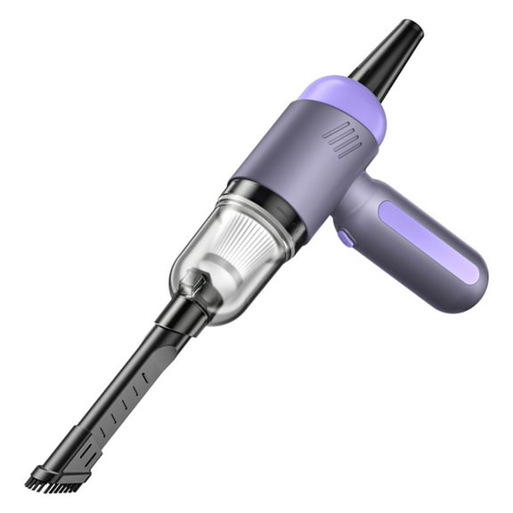 Wireless Handheld Vacuum Cleaner with High Power Suction for Car and Home Use Portable Small Cordless Cleaner - Purple