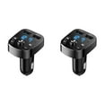 Wireless Handsfree Car Kit FM MP3 Player USB Charger 2PCS New 8 Track