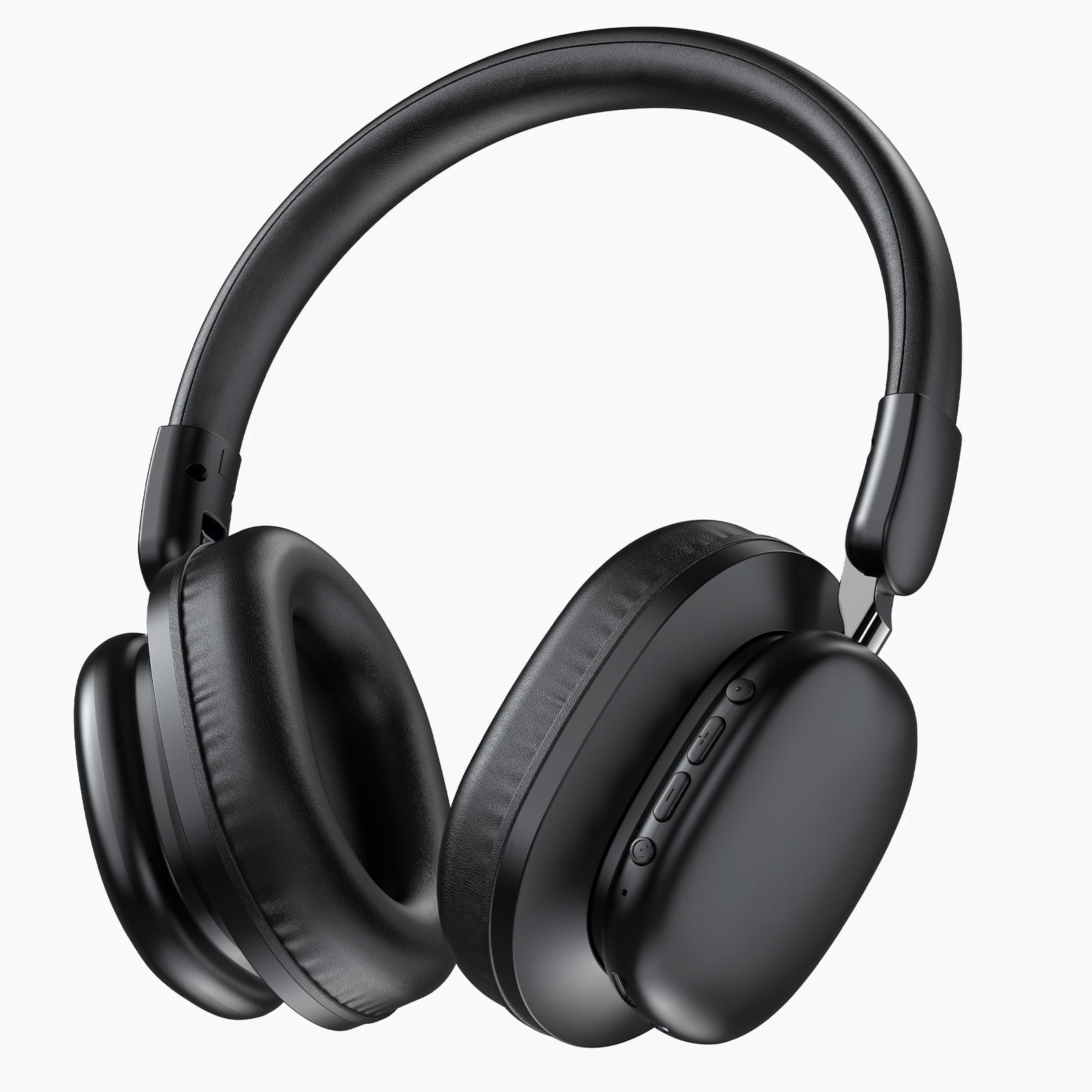 Wireless Headphone Bluetooth 5.4, 40H Playtime with 3EQ Modes, Bass Boosted 85%, Bluetooth Headphone Over Ear Wireless/Wired, ENC Clear Call, Foldable Over Ear Headphone for Travel/Office/PC Black