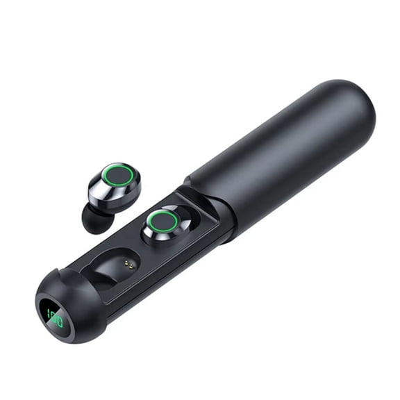 Wireless Headphones Earphone Call Headset with Microphone HiFi Sound Gaming Earbuds Buds Supports All Smartphones Black