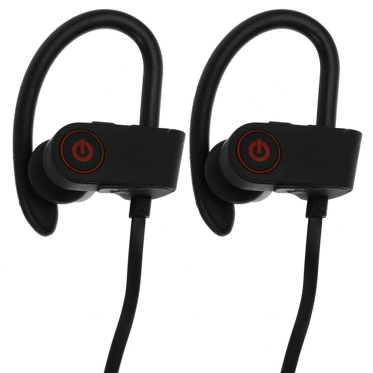 Wireless Headphones Headset Noise Cancelling In ear Earphones Sweatproof Sports Earbuds Black Walmart