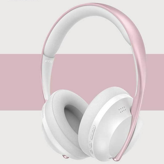 Wireless Headphones, High Value and High Craftsmanship Headset Bluetooth Headset Wireless Call Headset Subwoofer Live 5.1 Bluetooth Headset, Headphones for Women(White)