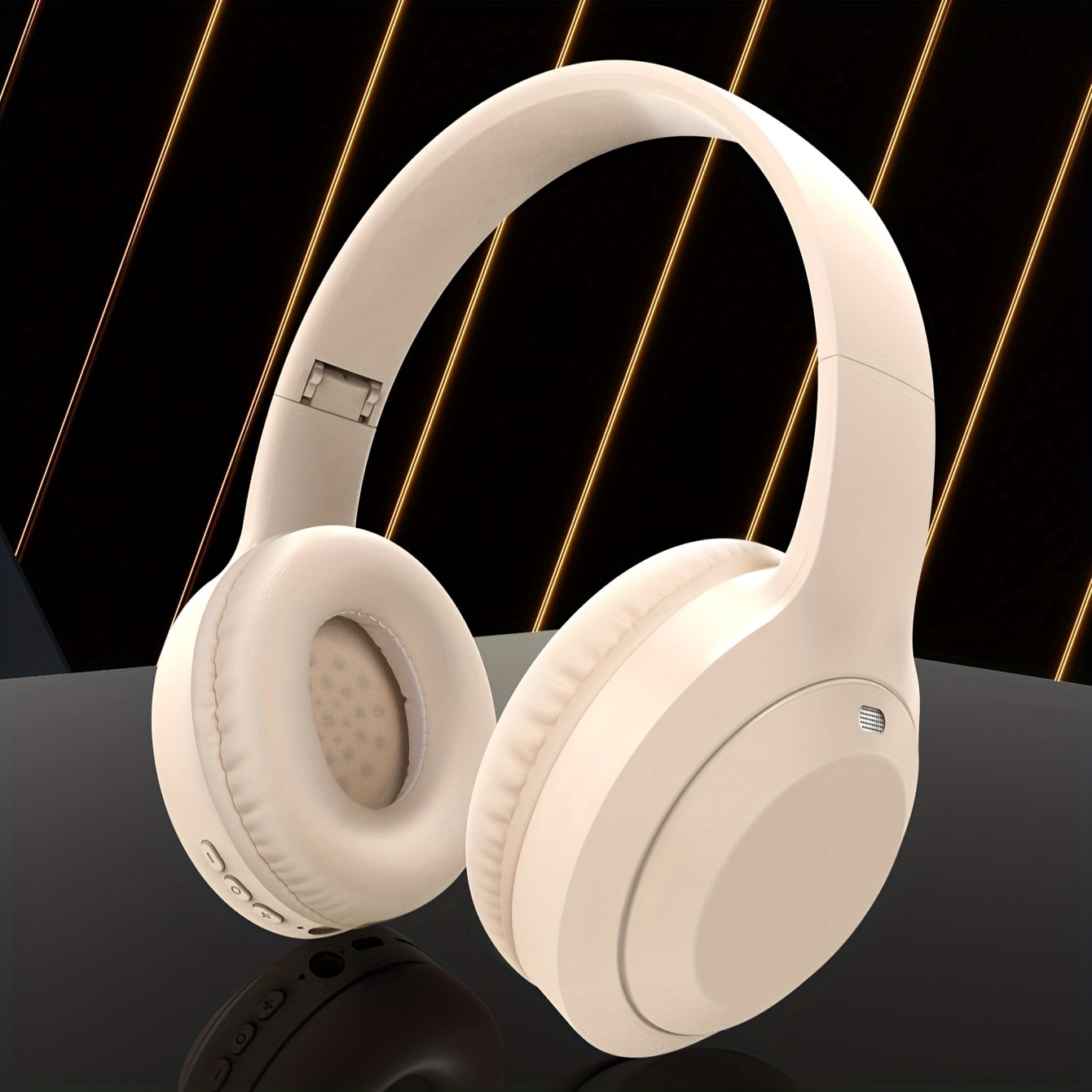 Wireless Headphones with Noise Cancellation That Can Be Worn on The Head, Offering 65 Hours of Playback. These Wireless Headphones Come with a Microphone, Are Foldable And Lightweight, And Provide