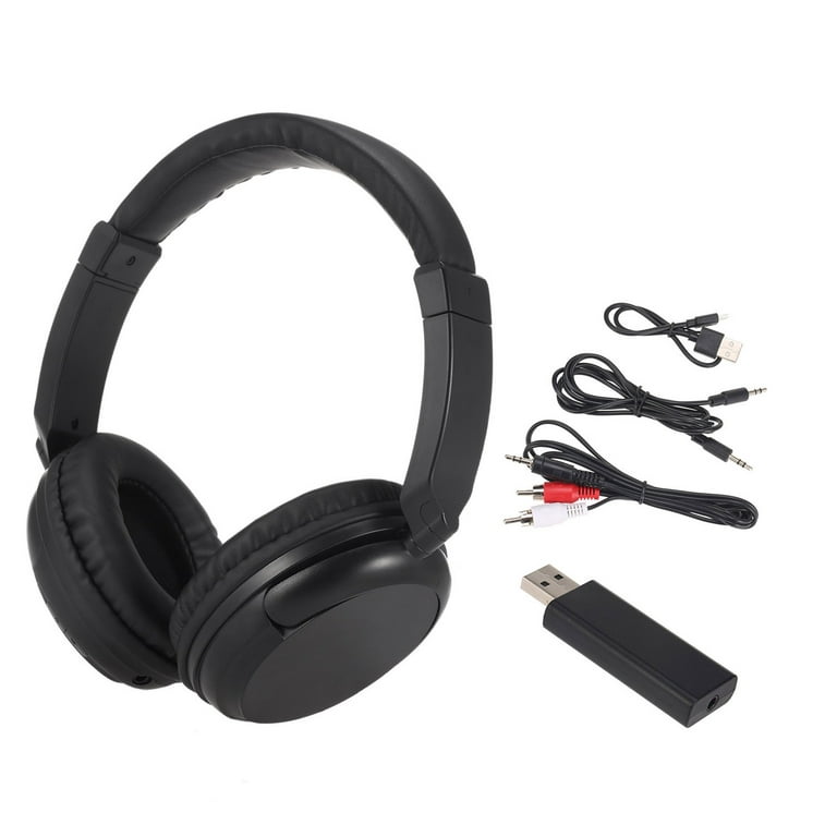 Wireless Headphones Over Ear Music Earphones with 3.5mm RCA Wired Headset Support for TV PC Phones MP3 Player