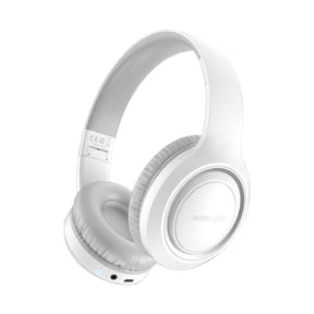 Wireless Headphones for TV, TV Headphones Wireless for Seniors, Multi-function Transmitter Charging Base, Audio Sync, 65Hrs Worktime, Bluetooth Headphones for TV, Gift for the Elderly & Parents,White