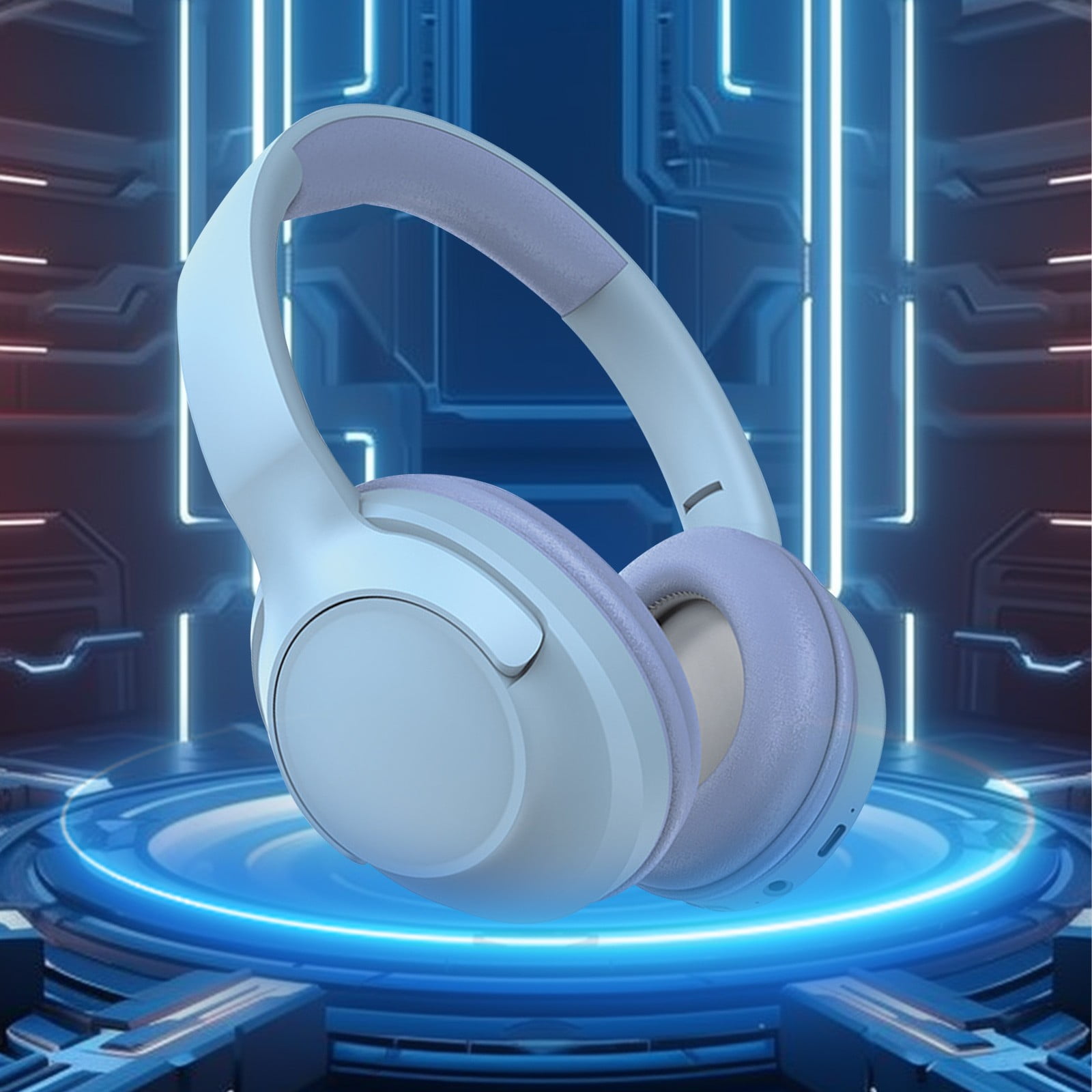 Wireless Headphones for TV, TV Headphones Wireless for Seniors, Multi-function Transmitter Charging Base, Audio Sync, 65Hrs Worktime, Bluetooth Headphones for TV, Gift for the Elderly & Parents(Blue)