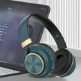 thumbnail image 1 of Wireless Headphones for TV, TV Headphones Wireless for Seniors with Versatile Transmitter Charging Base, Audio Sync, Bluetooth Headphones for TV, Christmas Birthday Gifts for The Elderly,Blue, 1 of 6