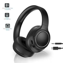 Wireless Headphones with Built-in Microphone, Over-Ear Headset Headphones,Hybrid Active Noise Cancelling Headphones, Comfort Fit Over Ear Headphones for Travel Home Office PC
