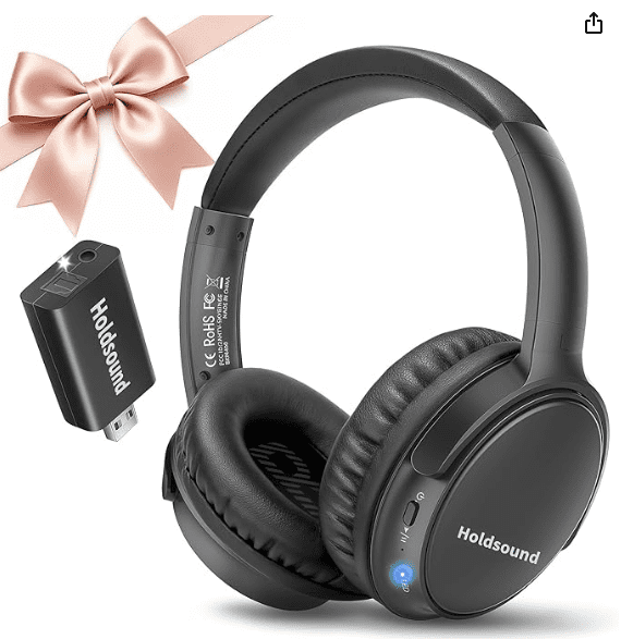 Wireless Headphones for TV Watching, BKM400 Wireless TV Headphones with Bluetooth USB Transmitter, Simple Operation, 165ft (50m) Wireless Range, No Static & No Delay Visit the Holdsound Store