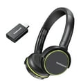 thumbnail image 1 of Holdsound Wireless TV Headphones for Seniors - BKM600 Comfortable & Lightweight On-Ear Design with Multi-Output USB Transmitter (Optical/AUX/RCA/USB), Green, 1 of 7
