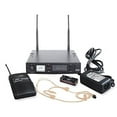 thumbnail image 1 of Wireless Headset Microphone System for Live Voice with 100 Channel - Beige, 1 of 1