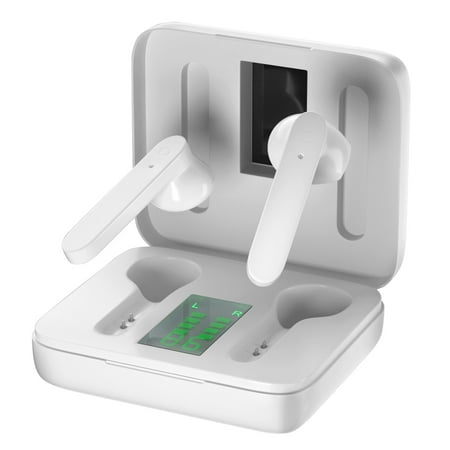 Wireless Headset, iMounTEK V5.1 Earbuds Stereo Touch Control In-Ear arpiece with LED Display Magnetic Charging Case, White