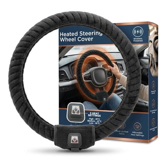 Wireless Heated Steering Wheel Cover, Car Steering Wheel Cover Men Women