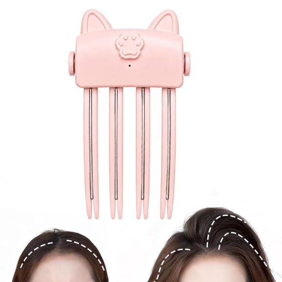 Wireless Heated Volumizing Root Lift Clip Volume Clips | Root Lifting Hair Clips, Portable Hair Volume Clip, Heated Hair Styling Tool for Hair Crown Lift, Volumizing Clips for Hair Lift (Pink)