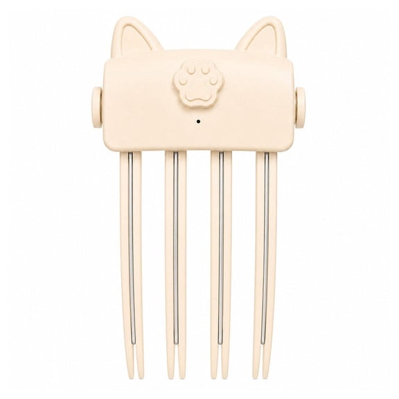 Wireless Heated Volumizing Root Lift Clip - Volumizing Hair Clips for Bangs Styling - Heated Hair Volume Clip - Portable Travel Crown Lifting Volumizer Styling Tool - White