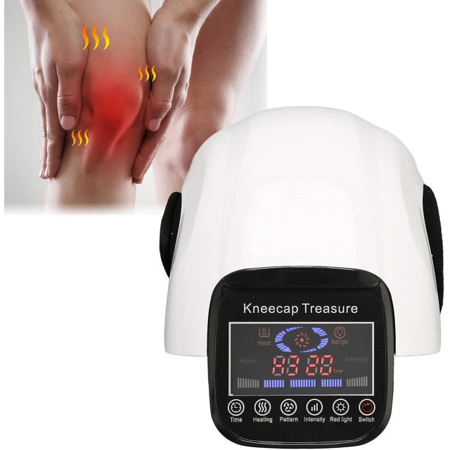Wireless Heating Knee Massager Infrared Physiotherapy Vibration Massage